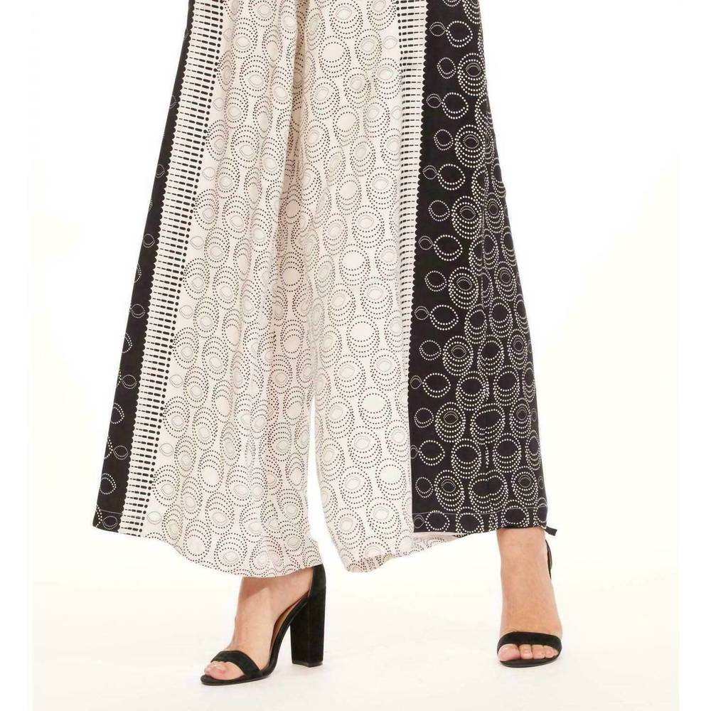 NEW EVA FRANCO torrey wide leg pants in bogata dot